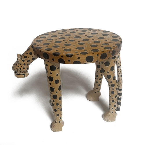 Sellete PANTÈRE en bois du Kenya