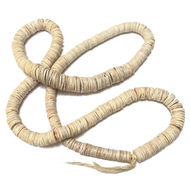 Collier coquillage heishi